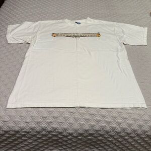 Tommy Bahama White Tee with Subtle Floral Detail